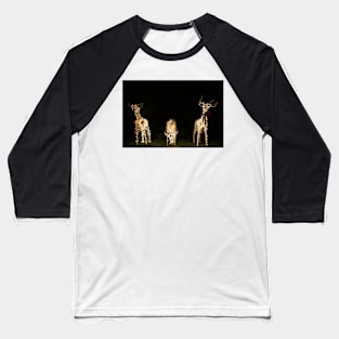 Christmas deer lights Baseball T-Shirt